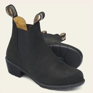 Blundstone 1960 Heeled Boot Nubuck Black 10